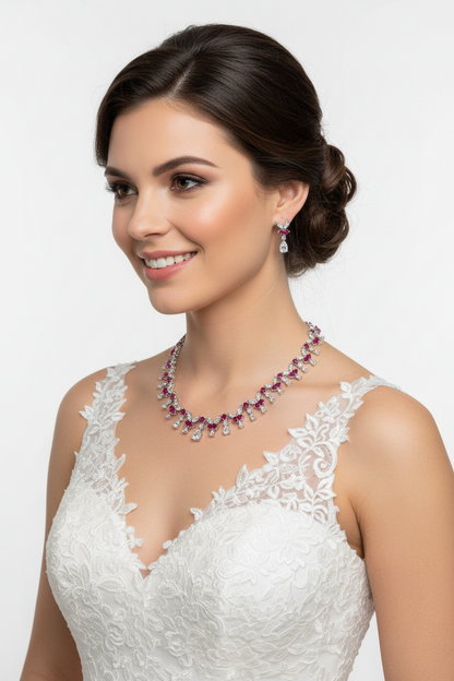 ZIRCONIA NECKLACE SET
