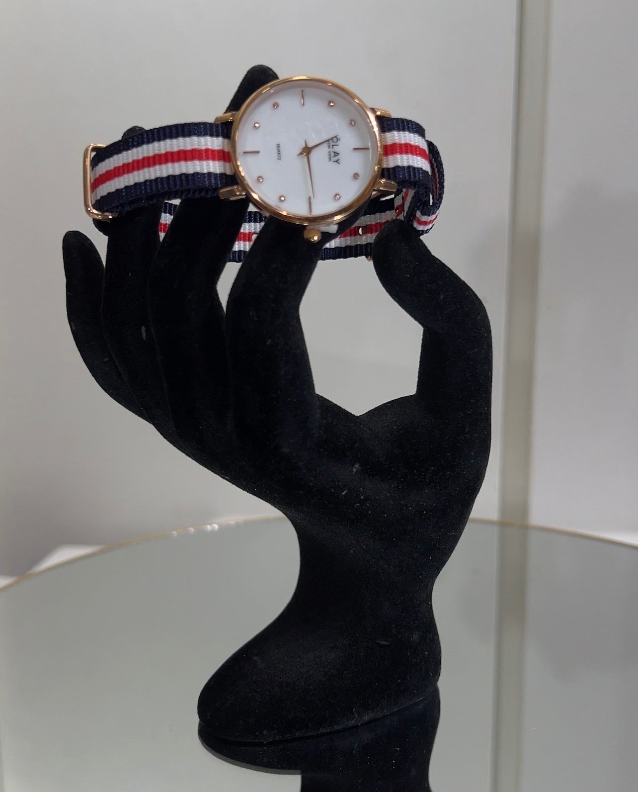 This lightweight, breathable fabric band contours flawlessly to your wrist, making it an excellent choice for hot summer days or active weekend outings.
