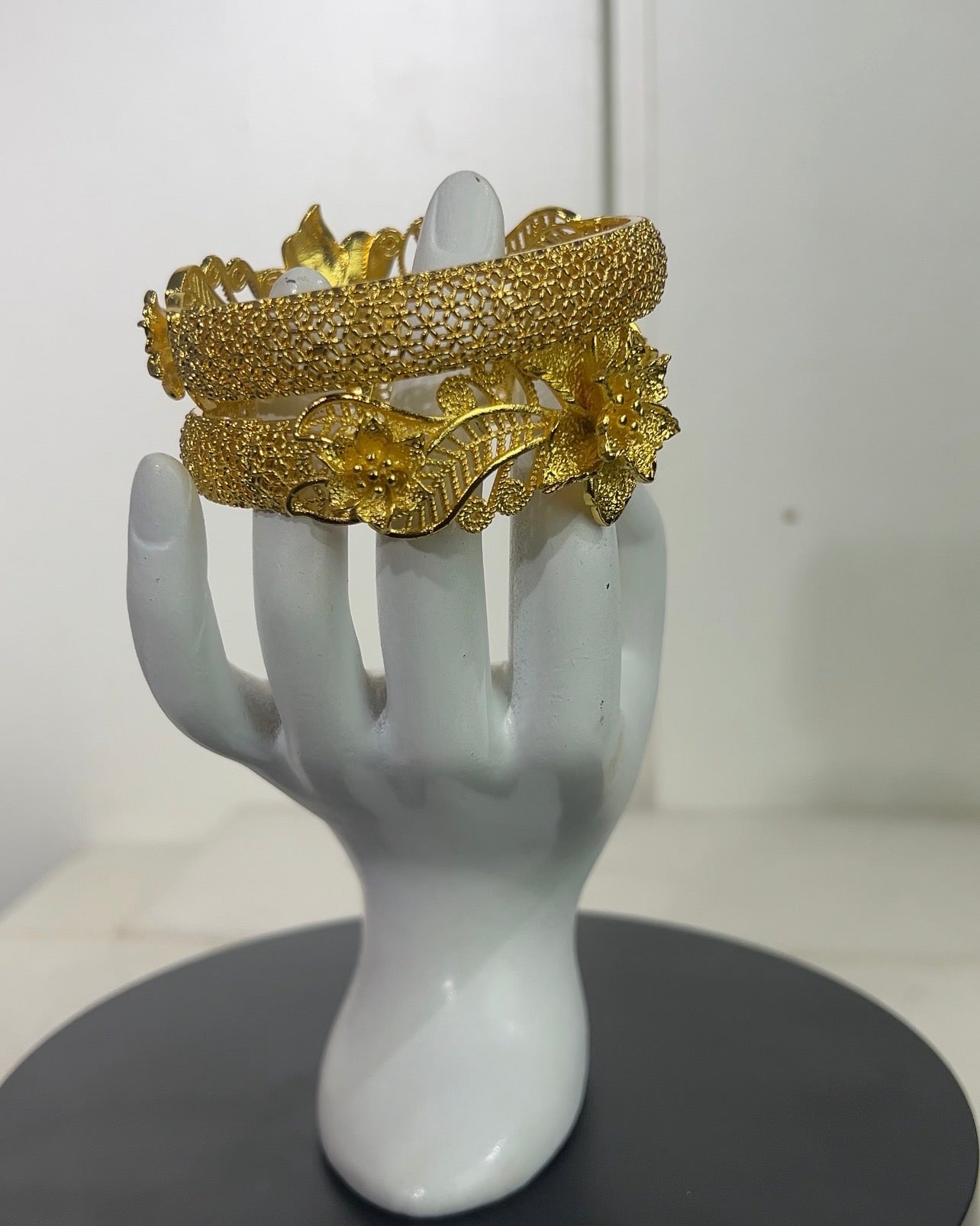 Perfect for brides, wedding guests, and traditional festive celebrations, each set comes with two matching bangles designed to be worn together or stacked for a regal, high-glamour look.