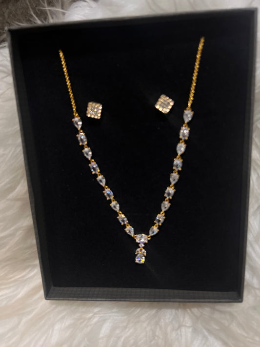 MINI ZIRCONIA NECKLACE SET