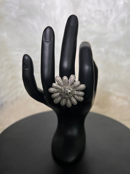 Whether you are a bride looking for that perfect reception sparkle, a bridesmaid making a statement, or attending a high-fashion gala, this ring delivers unmatched luxury and sophisticated charm.