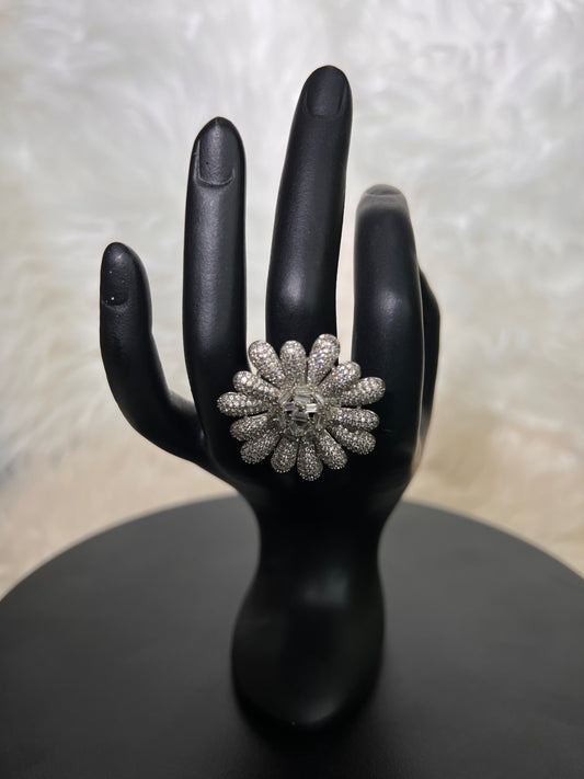 Whether you are a bride looking for that perfect reception sparkle, a bridesmaid making a statement, or attending a high-fashion gala, this ring delivers unmatched luxury and sophisticated charm.