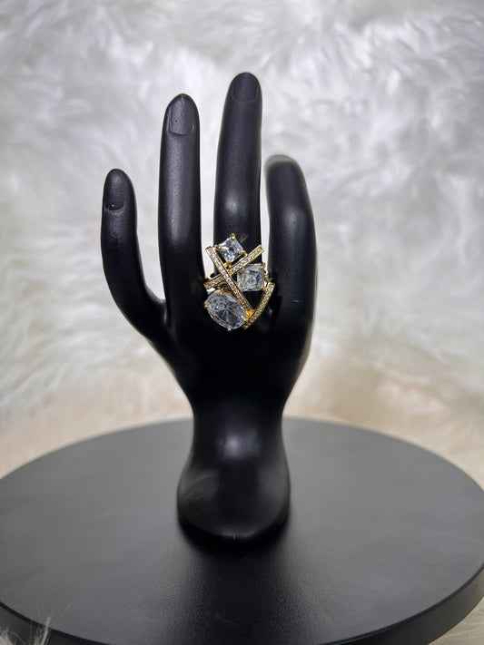 Whether you are walking down the aisle or attending a high-profile gala, this piece delivers maximum brilliance and sophisticated drama.