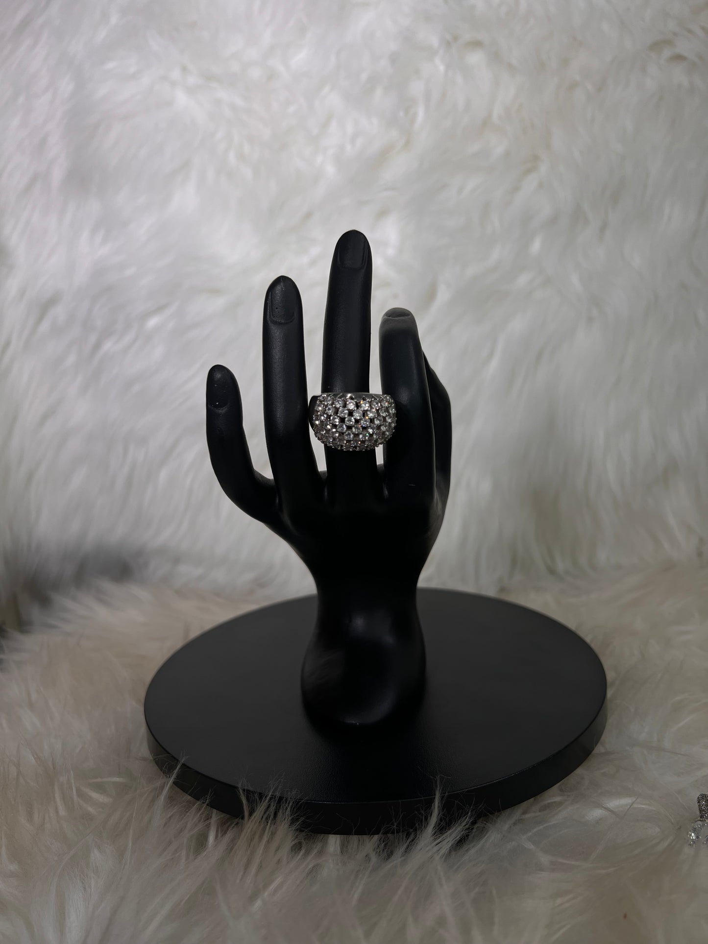 The interior architecture of the ring is polished to perfection to guarantee a smooth, comfortable fit, making this bold statement piece surprisingly easy to wear