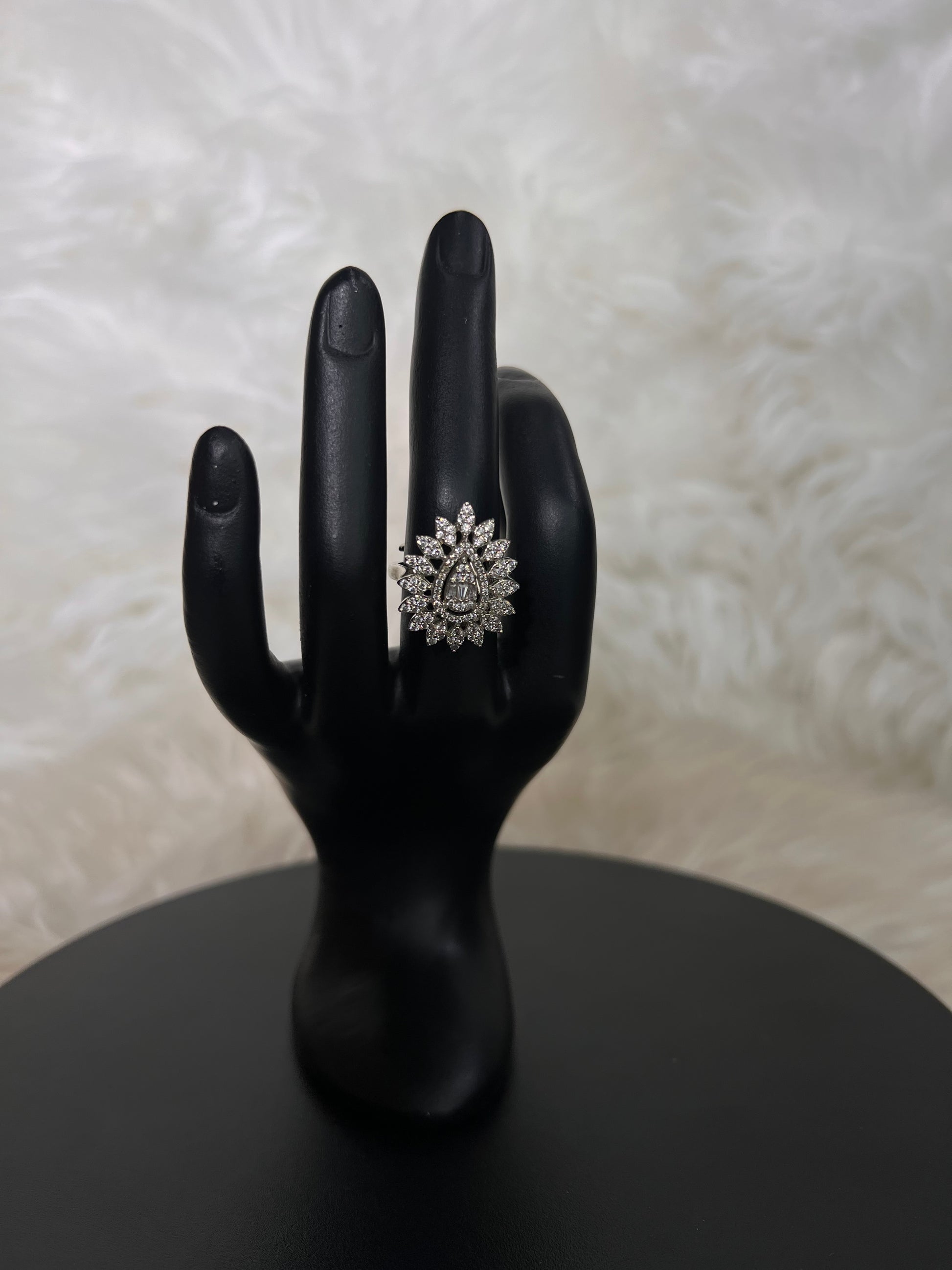An unforgettable accessory for a bride, a pageant queen, or anyone looking to make a high-glamour statement.