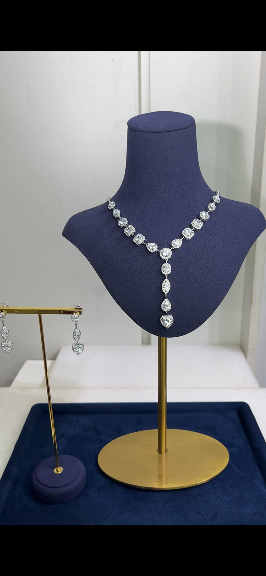 zirconia wedding necklace