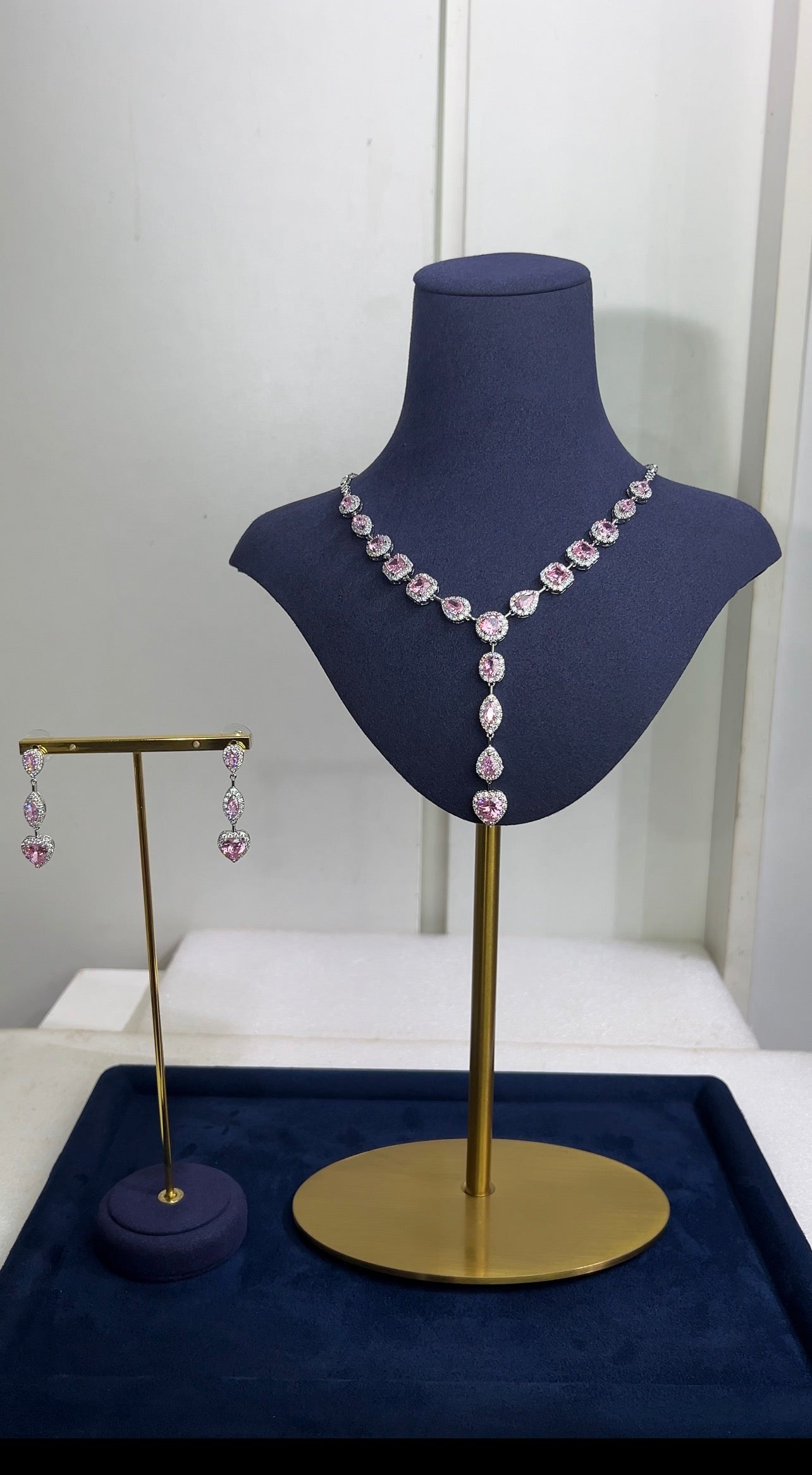 zirconia wedding necklace